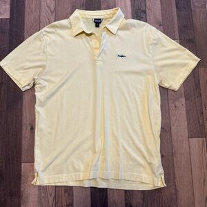 Patagonia Light Yellow organic cotton Polo Shirt